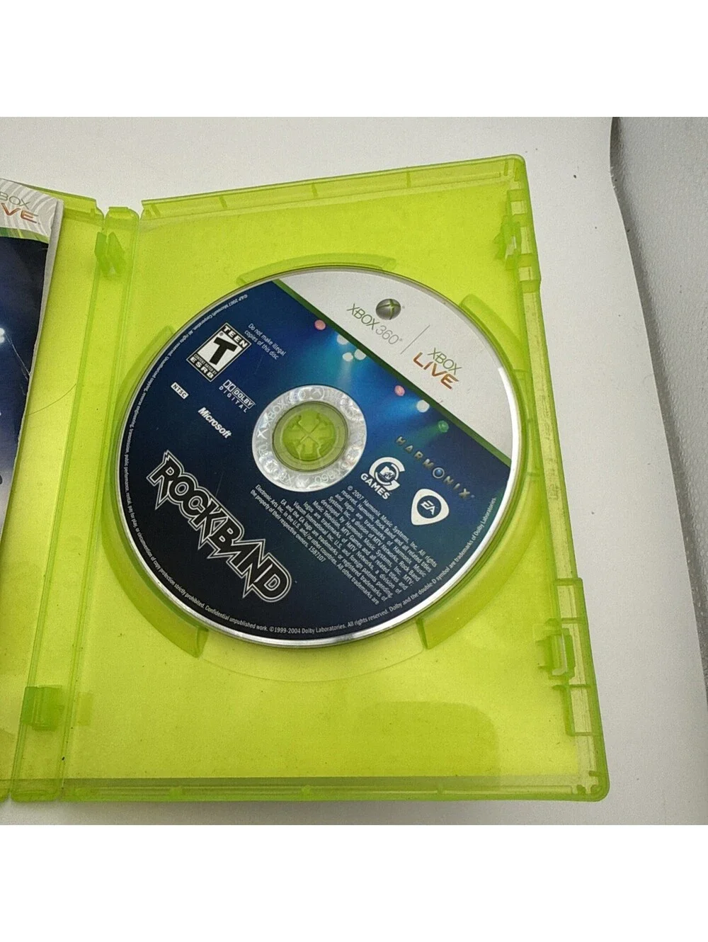 Rock Band Xbox 360 Game With Manual - CIB